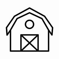 Image result for Outline of Barn