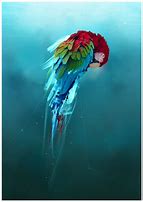 Image result for Ink and Watercolor Bird Art