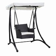 Image result for Patio Rattan Swing Chair