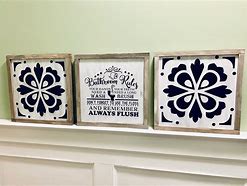 Image result for Bathroom Wall Sign Decals