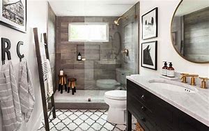 Image result for Farmhouse Style Bathroom Decor