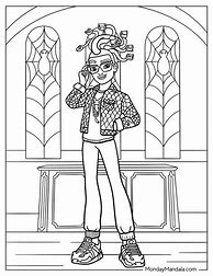 Image result for Monster High Coloring Pages Deuce