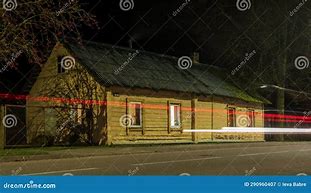 Image result for House at Night with One Light On