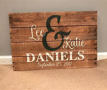 Image result for Personalized Wooden Signs Wedding Gifts