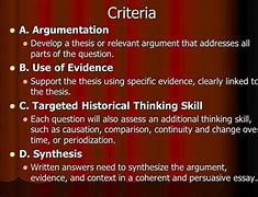 Image result for Apush Thesis Statement Examples