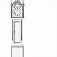 Image result for Grandfather Clock Drawing