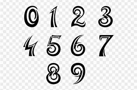 Image result for Tattoo Number Fonts