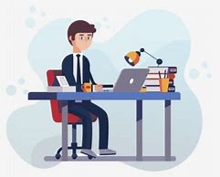 Image result for Man Working at Computer Clip Art