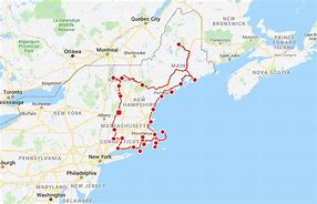 Image result for New England Driving Tour Map