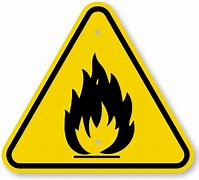 Image result for What Colour Is a Fire Related Sign