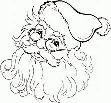 Image result for Coloring Pages Christmas Santa Funny