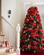 Image result for Red Ribbon for Christmas Tree