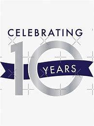 Image result for 10 Years Anniversary Logo