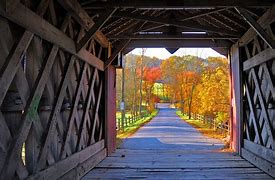 Image result for Ashland Covered Bridge in Autumn