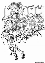 Image result for Gothic Fairies Coloring Pages