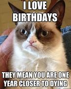 Image result for Grumpy Cat Happy Birthday Meme