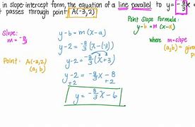 Image result for Point Slope-Intercept Form