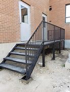 Image result for Residential Exterior Metal Stairs