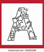 Image result for Christmas Alphabet Coloring Pages