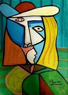 Image result for Pablo Picasso Cubism Oil Painting