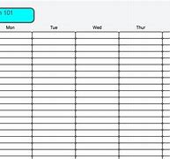 Image result for Class Schedule Maker Template