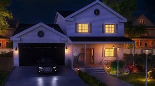 Image result for House Exterior Night