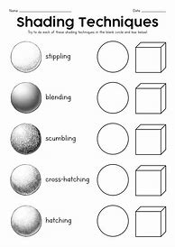 Image result for Shading Practice Sheets