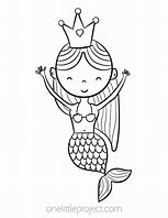 Image result for Mermaid Birthday Coloring Page