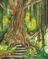 Image result for Enchanted Fairy Forest Drawings