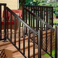 Image result for Black Metal Stair Railing Exterior