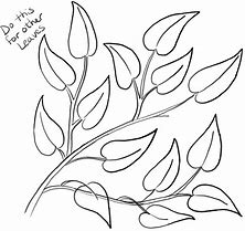 Image result for Tree Branch with Leaves Drawing