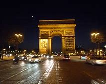 Image result for Painting Arc De Triomphe Pink Sky