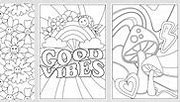 Image result for Trippy Fairy Coloring Pages