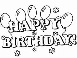 Image result for birthday wish clip art black and white