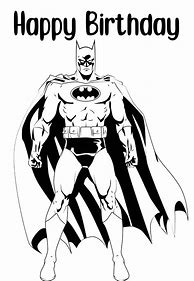 Image result for Happy Birthday Batman Coloring Page