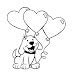 Image result for Girl with Puppy Coloring Page