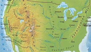 Image result for Physical Maps of the United States Zip