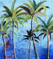 Image result for beach palm tree wall art