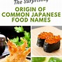 Image result for Japanese Food Names