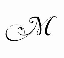 Image result for Letter M Cursive Stencil