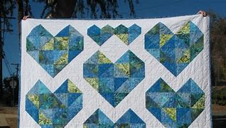 Image result for Batik Quilts with Hearts