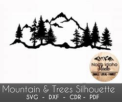 Image result for Tree Mountain Silhouette SVG