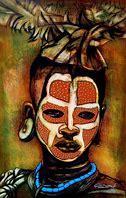 Image result for Black and White African Art