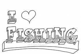 Image result for Fish Fishing Coloring Pages