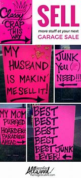 Image result for Printable 1 Item Signs for Garage Sale