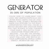 Image result for Human Design Generator Meaning