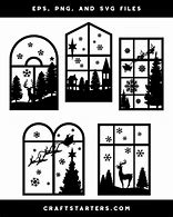 Image result for Christmas Tree Window Silhouette