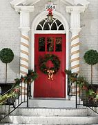 Image result for Christmas Front Door Decorations Outdoor