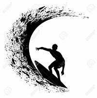 Image result for Black and White Surf Art