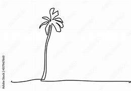 Image result for Palm Tree Single Line Drawing